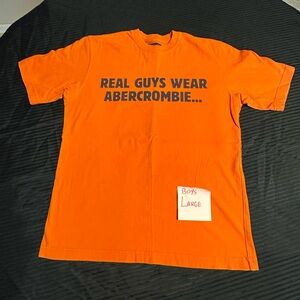 Abercrombie & Fitch Bold Orange Graphic Tee